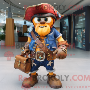 Rust Pirate-mascottekostuum...
