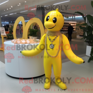 Yellow Baa mascot costume...