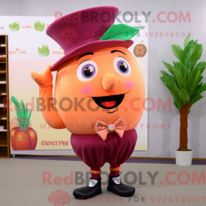 Peach Beet maskot kostume...