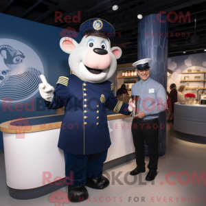Navy Sow mascot costume...