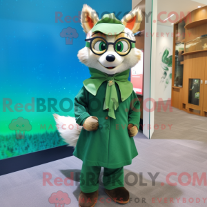 Green Fox-maskotdraktfigur...