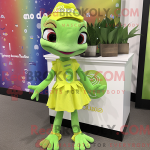 Lime Green Geckos mascot...