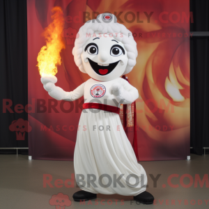 White Fire Eater mascot...