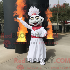 White Fire Eater mascot...