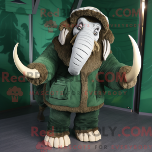 Forest Green Mammoth mascot...