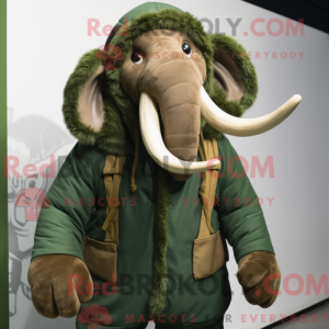 Forest Green Mammoth mascot...