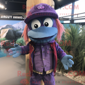 Purple Barracuda mascot...