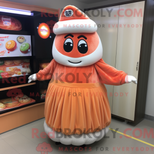 Peach Sushi mascot costume...