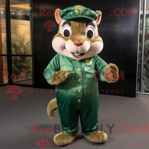 Green Chipmunk mascot...