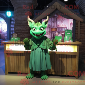 Green Gargoyle mascot...