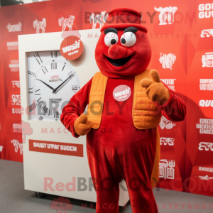 Red Currywurst mascot...