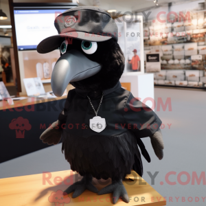 Black Quail mascot costume...