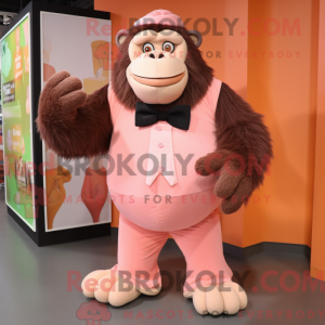 Peach Gorilla mascot...