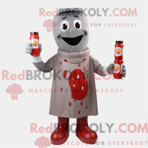 Maskotdraktfigure Grey...