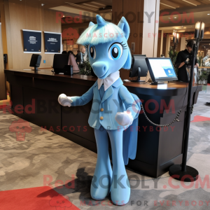 Sky Blue Mare mascot...