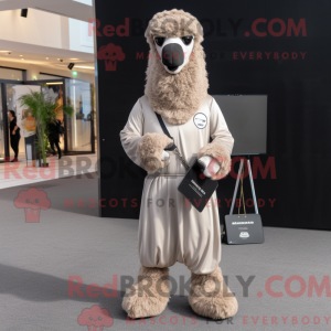 Gray Camel mascot costume...