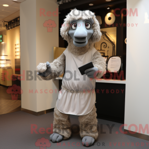Gray Camel mascot costume...