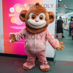 Peach Monkey mascot costume...