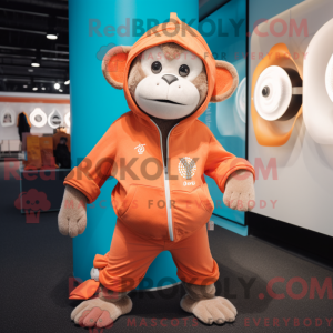 Peach Monkey mascot costume...