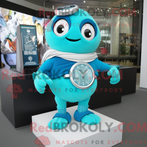 Cyan Wrist Watch mascot...