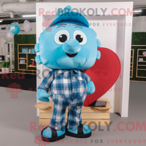 Sky Blue Heart mascotte...