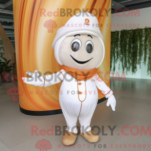White Apricot mascot...