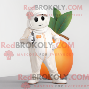 White Apricot mascot...