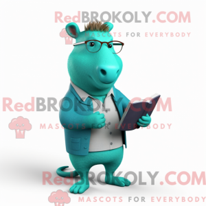 Turkis Capybara maskot...