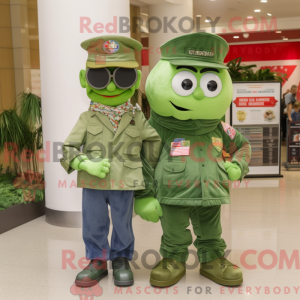 Groen mascottekostuum van...