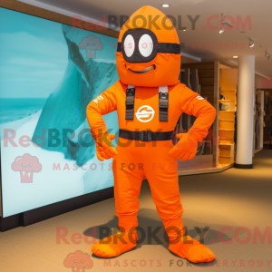 Orange Para Commando mascot...