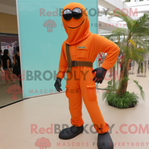 Orange Para Commando mascot...