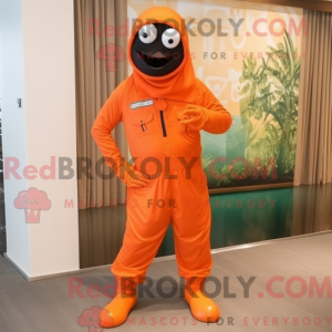 Orange Para Commando mascot...