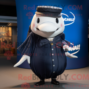 Navy Humpback Whale mascot...