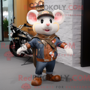 Peach Rat Maskottchen...