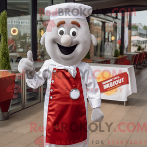 Silver Currywurst mascot...