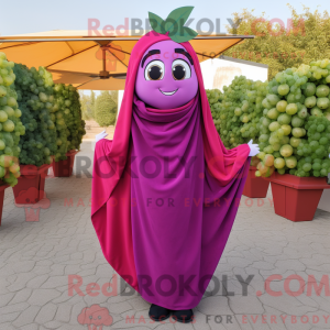 Magenta Grape mascot...