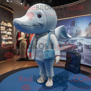 Personaggio mascotte balena...