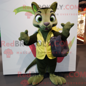 Olive Chupacabra mascot...