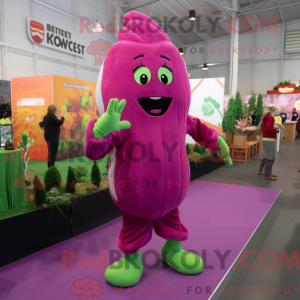 Magenta Celery mascot...