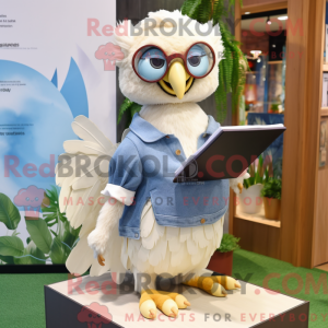 Cream Harpy maskot kostume...