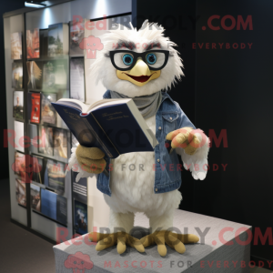 Cream Harpy mascot costume...