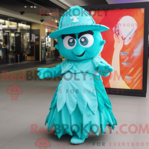 Turquoise Momentum mascot...