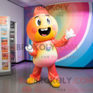 Peach Rainbow mascot...