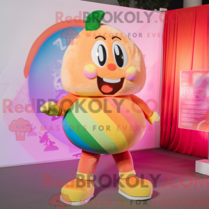 Peach Rainbow mascot...