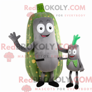 Gray Zucchini mascot...