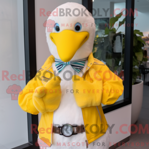 Mascotte d Albatros jaune...