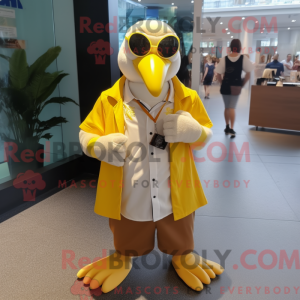 Mascotte d Albatros jaune...