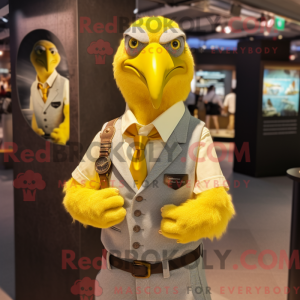 Mascotte d Albatros jaune...