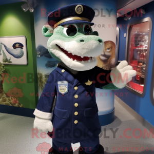 Navy Crocodile maskot...