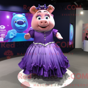 Disfraz de mascota Purple...